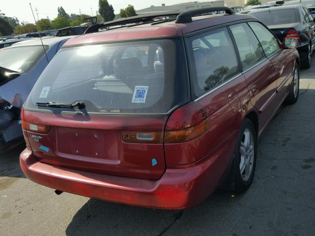 4S3BK655XS7327011 - 1995 SUBARU LEGACY RED photo 4