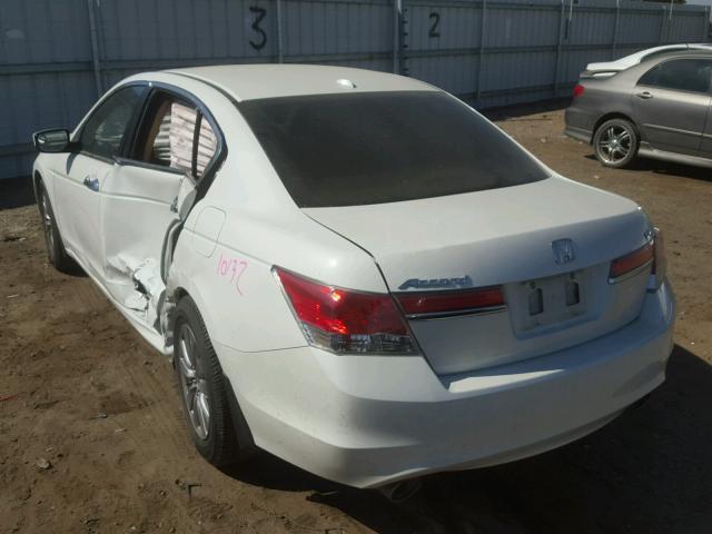 1HGCP3F82BA023463 - 2011 HONDA ACCORD EXL WHITE photo 3