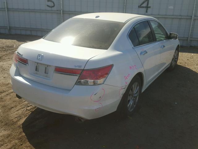 1HGCP3F82BA023463 - 2011 HONDA ACCORD EXL WHITE photo 4