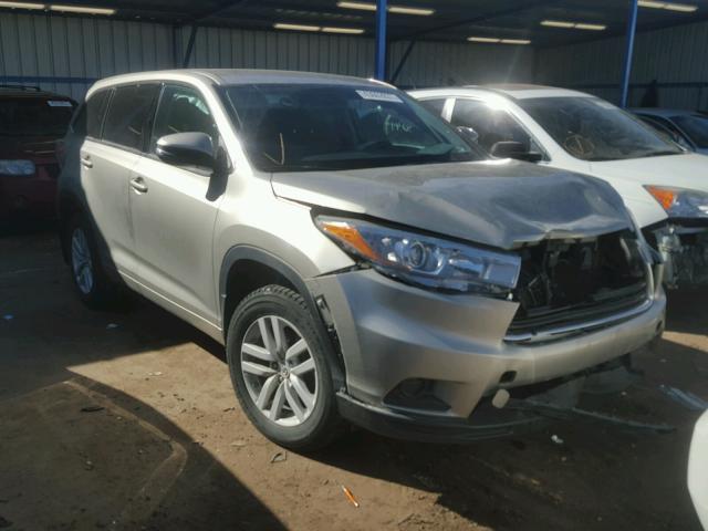 5TDBKRFH8FS178913 - 2015 TOYOTA HIGHLANDER GRAY photo 1