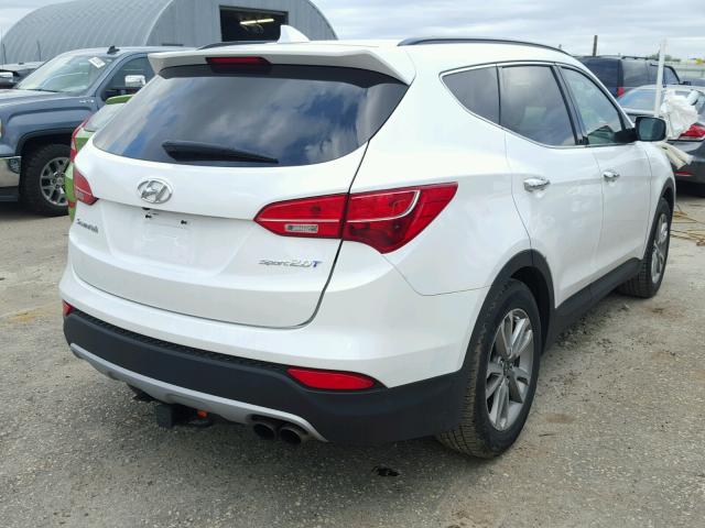 5XYZU3LA7FG266815 - 2015 HYUNDAI SANTA FE S WHITE photo 4