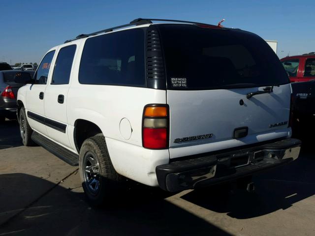 3GNFK16Z95G180105 - 2005 CHEVROLET SUBURBAN K WHITE photo 3