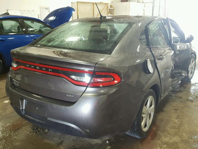 1C3CDFBB4FD344553 - 2015 DODGE DART SXT GRAY photo 4