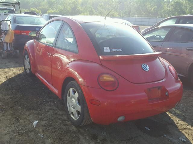 3VWCA21C9YM405715 - 2000 VOLKSWAGEN NEW BEETLE 红色 照片 3
