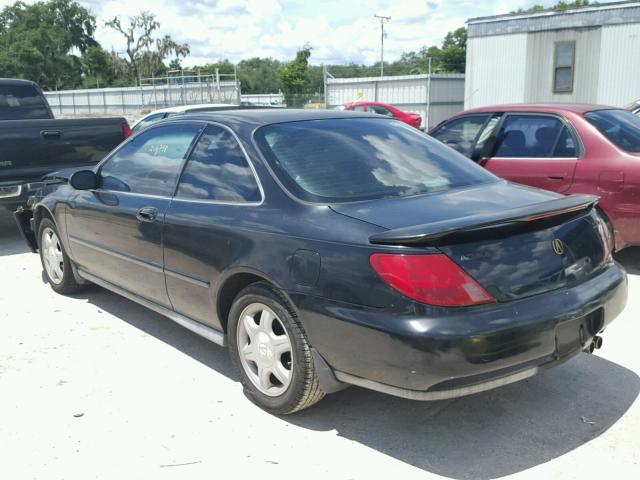 19UYA1258VL007994 - 1997 ACURA 2.2CL BLACK photo 3