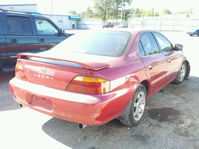 19UUA5669YA002411 - 2000 ACURA 3.2TL RED photo 4