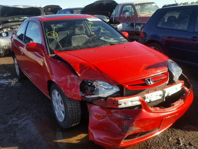 1HGEM21932L029675 - 2002 HONDA CIVIC EX RED photo 1