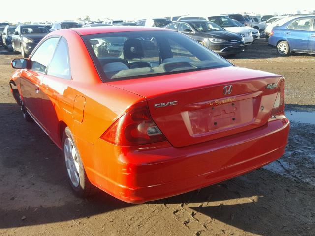 1HGEM21932L029675 - 2002 HONDA CIVIC EX RED photo 3