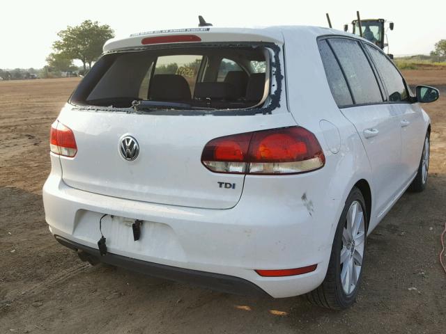 WVWDM7AJ6BW308036 - 2011 VOLKSWAGEN GOLF WHITE photo 4