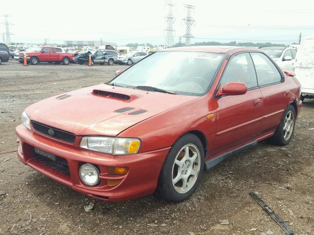 JF1GC67521H501765 - 2001 SUBARU IMPREZA RS RED photo 2