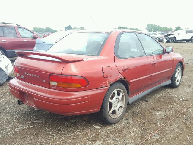 JF1GC67521H501765 - 2001 SUBARU IMPREZA RS RED photo 4