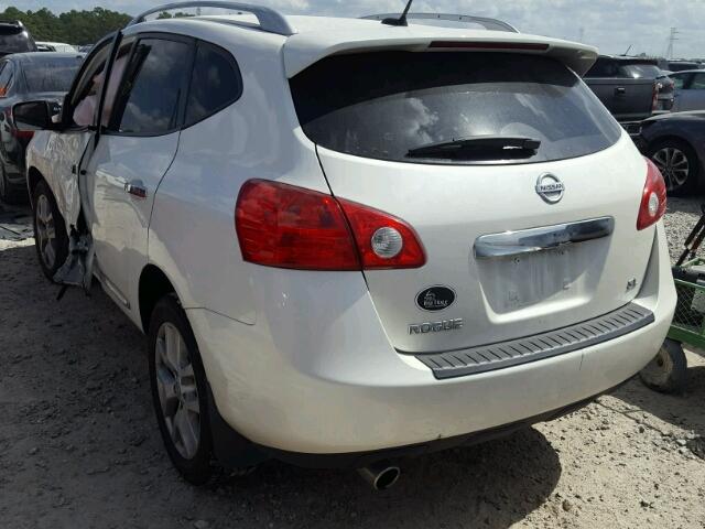 JN8AS5MT3CW265856 - 2012 NISSAN ROGUE S WHITE photo 3