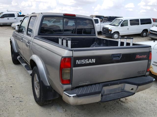 1N6ED27T2YC336715 - 2000 NISSAN FRONTIER C GOLD photo 3