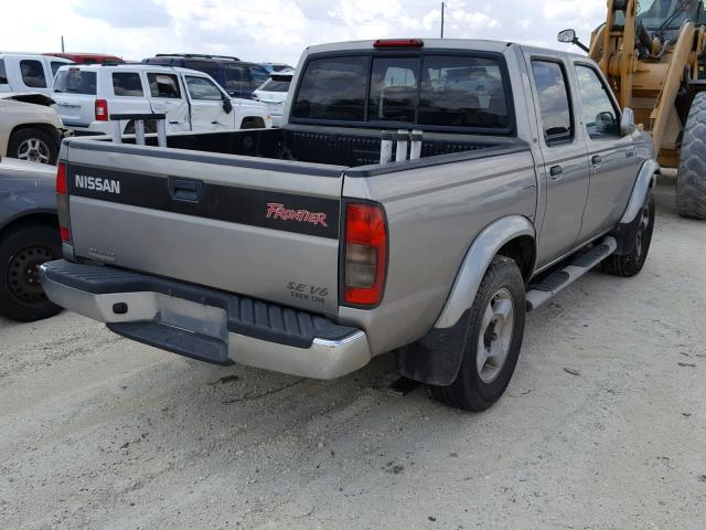 1N6ED27T2YC336715 - 2000 NISSAN FRONTIER C GOLD photo 4