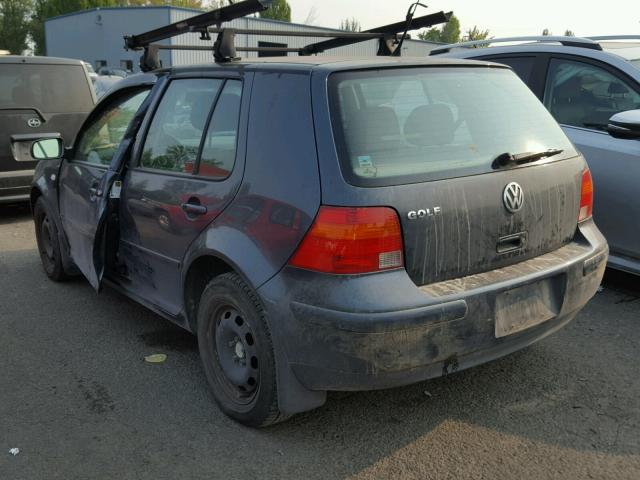 9BWFL61J844030167 - 2004 VOLKSWAGEN GOLF GL BLACK photo 3