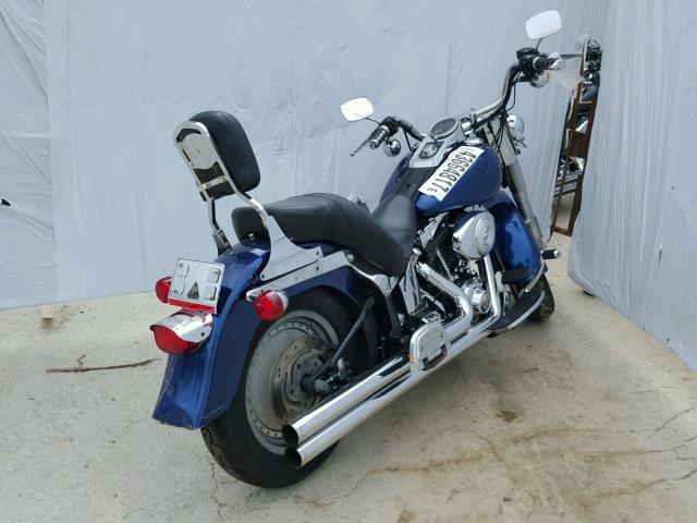 1HD1BMY131Y078826 - 2001 HARLEY-DAVIDSON FLSTF BLUE photo 4