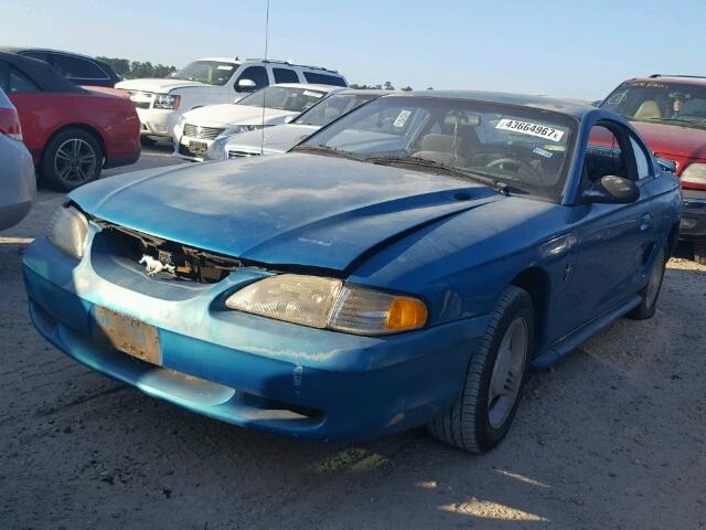 1FALP4047RF174585 - 1994 FORD MUSTANG TURQUOISE photo 2