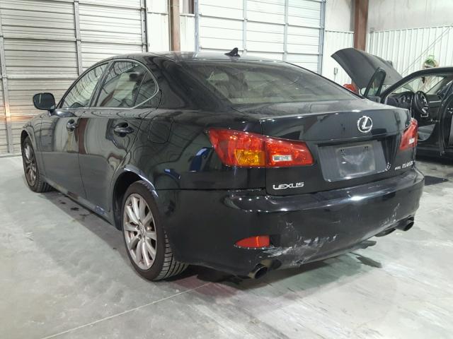 JTHCK262882024119 - 2008 LEXUS IS 250 BLACK photo 3