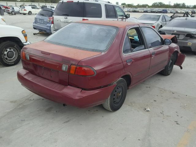 3N1AB41D0WL048880 - 1998 NISSAN SENTRA XE MAROON photo 4