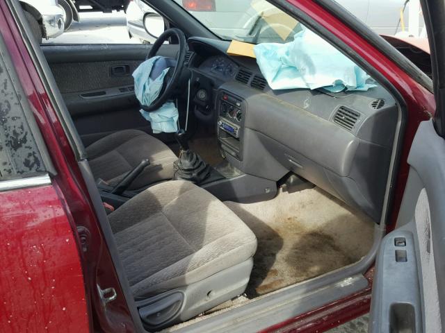 3N1AB41D0WL048880 - 1998 NISSAN SENTRA XE MAROON photo 5