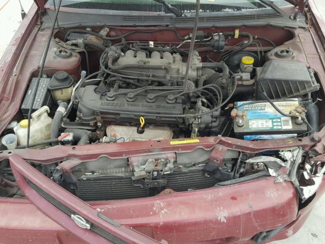 3N1AB41D0WL048880 - 1998 NISSAN SENTRA XE MAROON photo 7