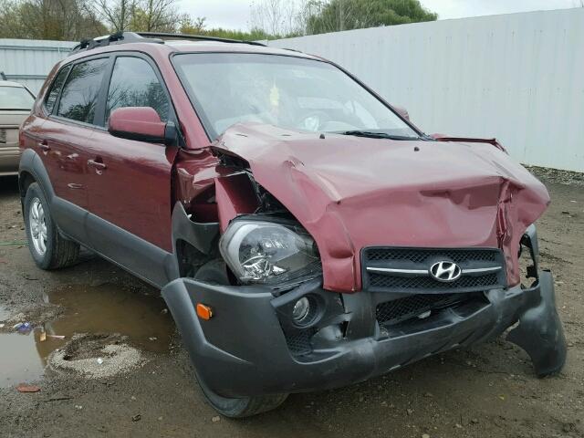 KM8JN12D28U813853 - 2008 HYUNDAI TUCSON SE BURGUNDY photo 1