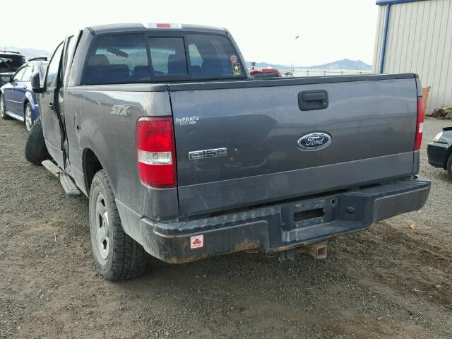 1FTRX14W35FB11301 - 2005 FORD F150 GRAY photo 3