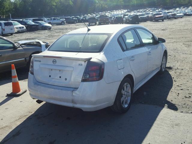 3N1AB6AP0CL616790 - 2012 NISSAN SENTRA 2.0 WHITE photo 4