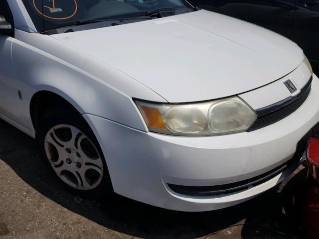 1G8AJ52F03Z174774 - 2003 SATURN ION LEVEL WHITE photo 9