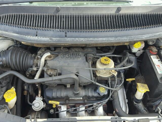 2C4GP44391R369002 - 2001 CHRYSLER TOWN & COU BLACK photo 7