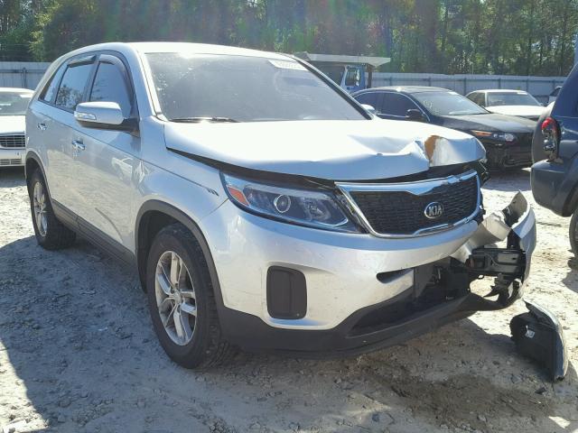 5XYKT3A62EG428089 - 2014 KIA SORENTO SILVER photo 1