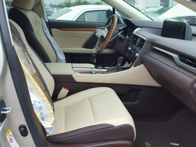 2T2BZMCAXGC015062 - 2016 LEXUS RX BEIGE photo 5