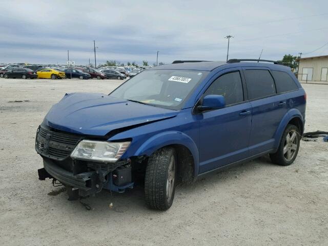 3D4PG5FV5AT105876 - 2010 DODGE JOURNEY SX BLUE photo 2