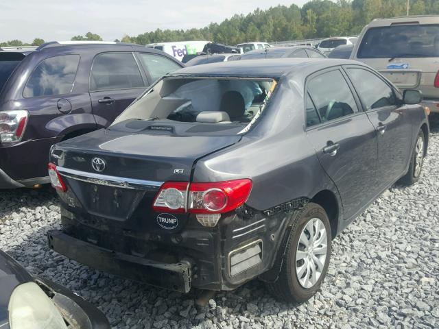 5YFBU4EE9CP039026 - 2012 TOYOTA COROLLA BA GRAY photo 4