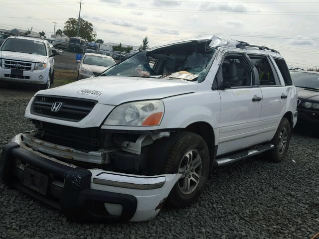 2HKYF18694H554632 - 2004 HONDA PILOT WHITE photo 2