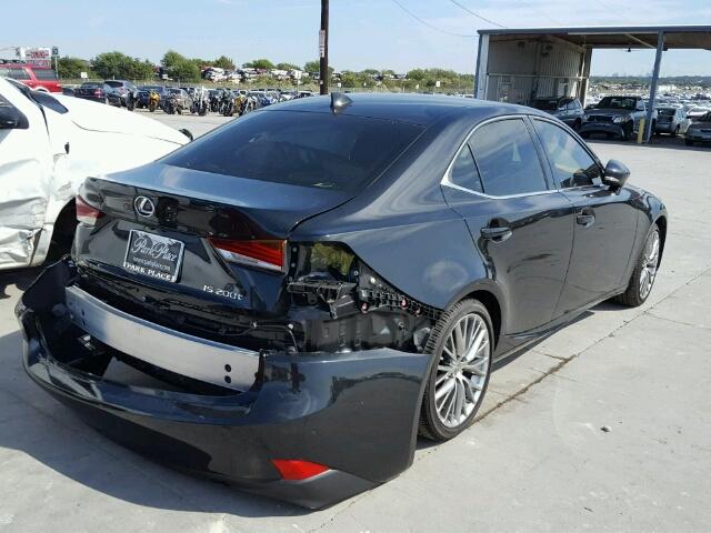 JTHBA1D21H5050328 - 2017 LEXUS IS 200T BLACK photo 4