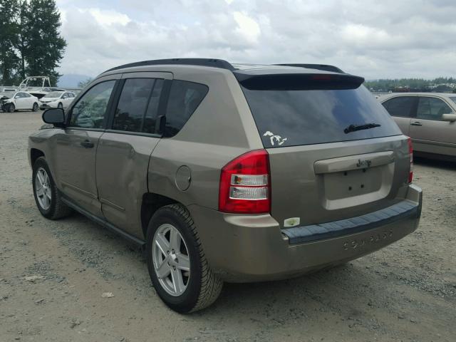 1J8FT47W28D563289 - 2008 JEEP COMPASS SP GOLD photo 3