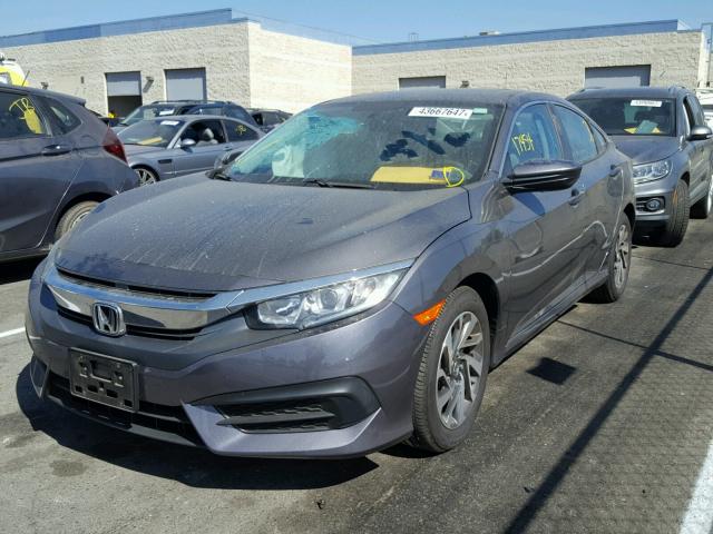 2HGFC2F79GH550628 - 2016 HONDA CIVIC EX GRAY photo 2