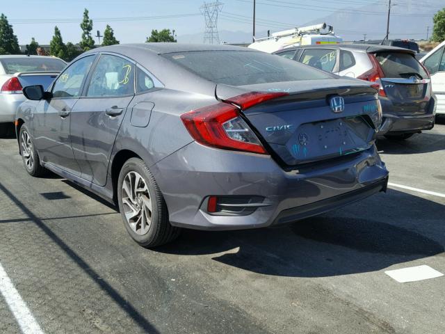 2HGFC2F79GH550628 - 2016 HONDA CIVIC EX ნაცრისფერი ფოტო 3