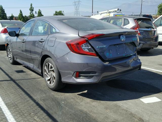 2HGFC2F79GH550628 - 2016 HONDA CIVIC EX GRAY photo 3