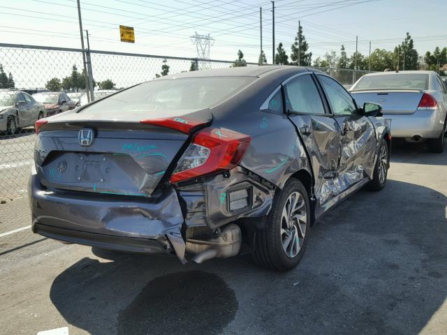 2HGFC2F79GH550628 - 2016 HONDA CIVIC EX ნაცრისფერი ფოტო 4