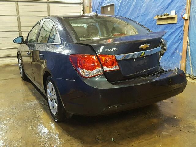 1G1PA5SGXF7151813 - 2015 CHEVROLET CRUZE LS BLUE photo 3