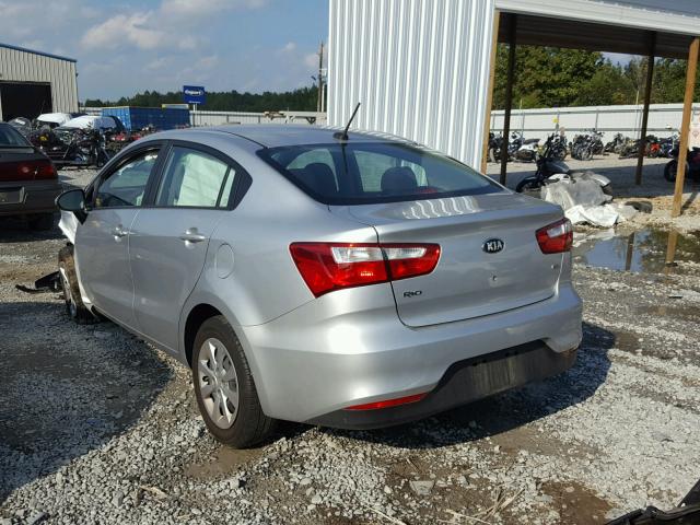 KNADM4A31G6668559 - 2016 KIA RIO LX SILVER photo 3