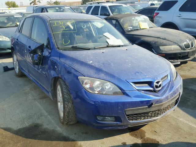 JM1BK344181874087 - 2008 MAZDA 3 HATCHBAC BLUE photo 1