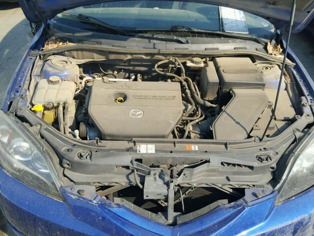 JM1BK344181874087 - 2008 MAZDA 3 HATCHBAC BLUE photo 7