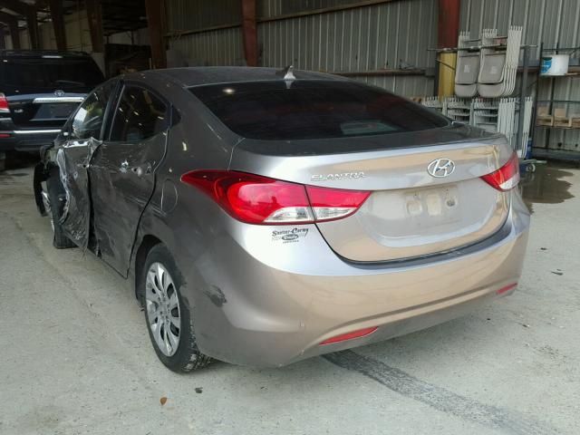 5NPDH4AEXDH179037 - 2013 HYUNDAI ELANTRA GL TAN photo 3