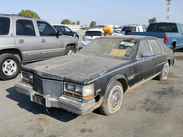 1G6AS6993BE694095 - 1981 CADILLAC SEVILLE BLACK photo 2