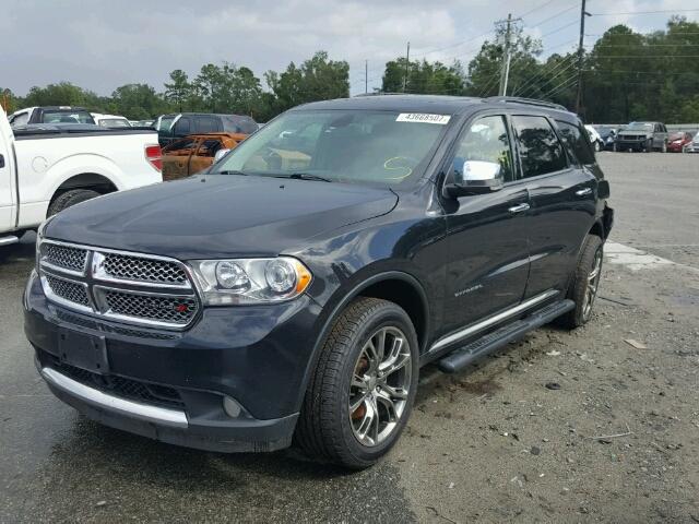 1C4RDJEG0DC700550 - 2013 DODGE DURANGO CI BLACK photo 2