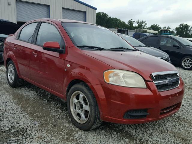 KL1TD56668B019444 - 2008 CHEVROLET AVEO BASE Կարմիր լուսանկար 1