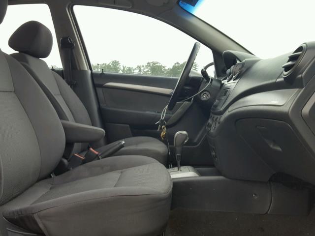 KL1TD56668B019444 - 2008 CHEVROLET AVEO BASE Կարմիր լուսանկար 5